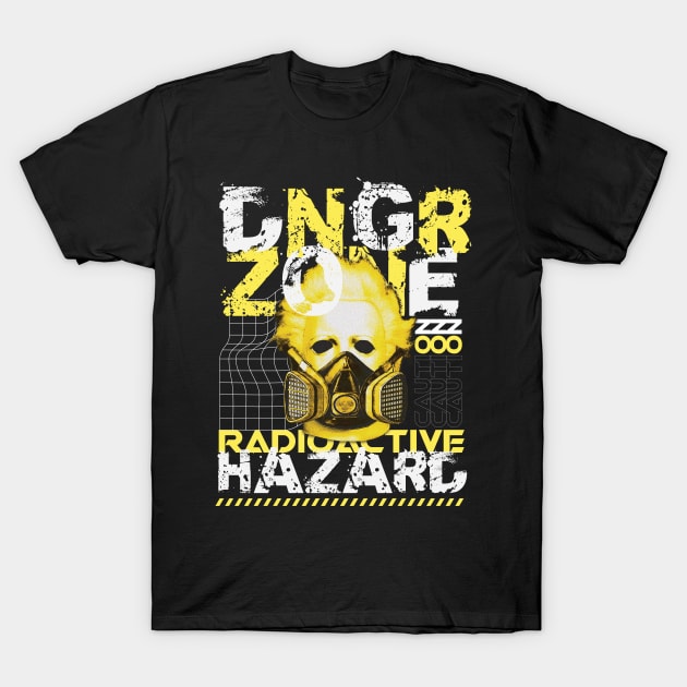 Danger Zone Radioactive Hazard T-Shirt by RadioaktivShop